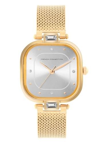 French Connection Sunray Silver Dial Analog Watch