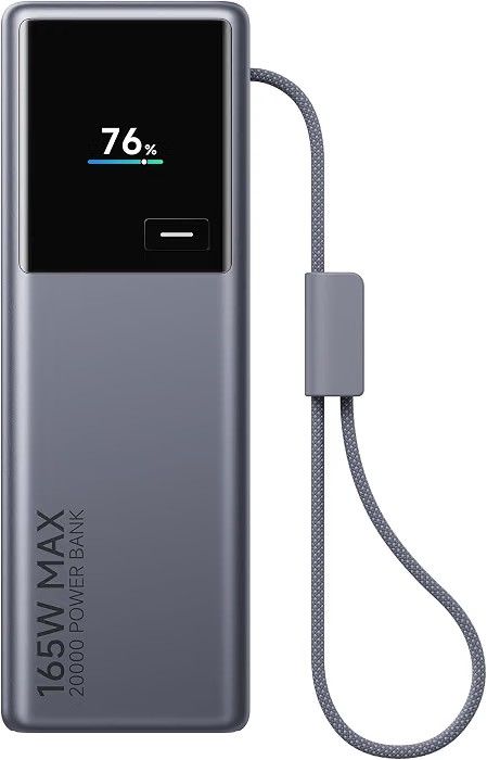 Xiaomi MI Power Bank 20000 165W Fast Charging|Built-in USB-C Cable|12Layer Protection|2026 Sep Launch