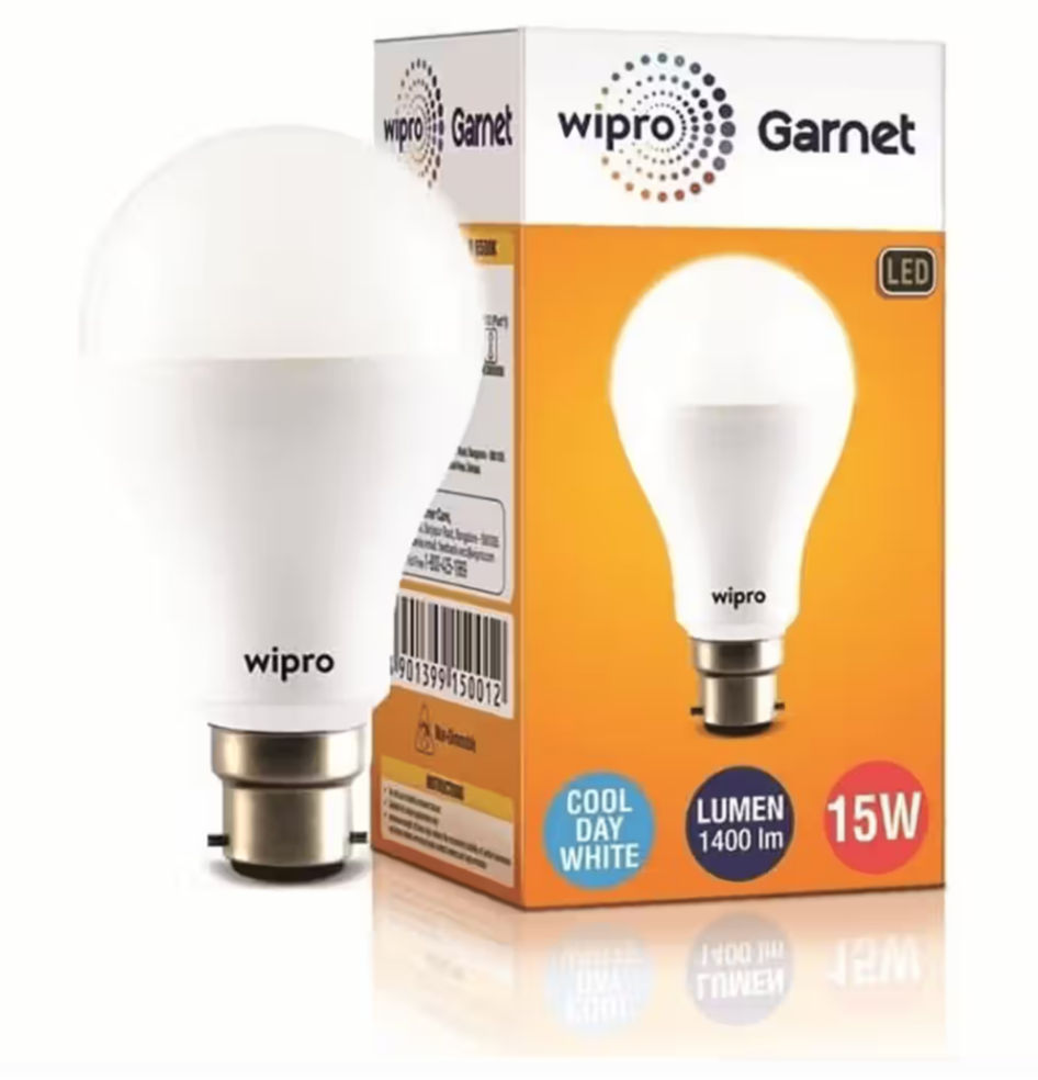Instamart: Wipro 15W Garnet Bulb B22, White