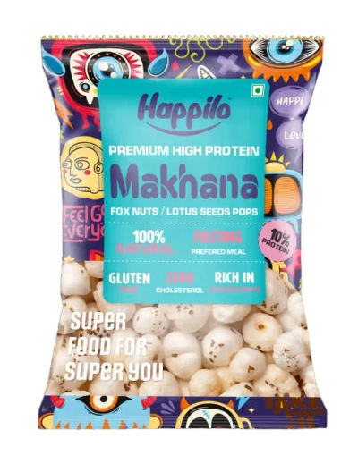 Happilo Premium All Natural Fox Nuts (Phool Makhana) 100 Gram on Instamart: