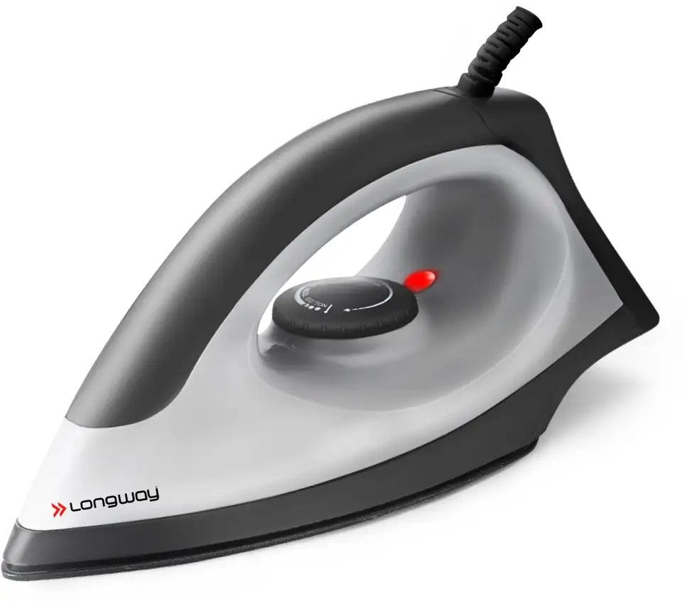Longway Kwid 1100 W Dry Iron (Black, Gray)