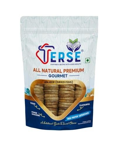 TERSE Premium Dried Anjeer 200g I Low in Fat | Dry Fruits in Fresh | Healthy Snacks I Rich Source of Vitamins Dietary Fiber | Dry Figs