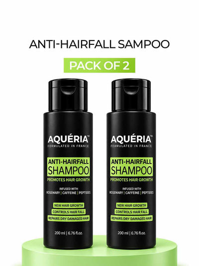 Buy Aqueria Set Of 2 Anti Hairfall Shampoo With Rosemary 200 Ml Each - Shampoo for Unisex 46542544 | Myntra
