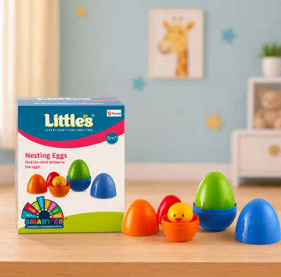 Little's Nesting Eggs Activity Toy (Multicolor, 5+ Months) 5 Pieces Pack on Instamart