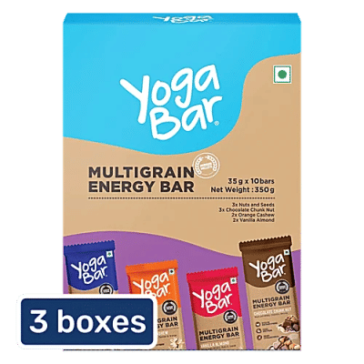 Yogabar - Multigrain Energy Bars - Assorted Flavours Pack sizes: 3x350 g - (Multipack)