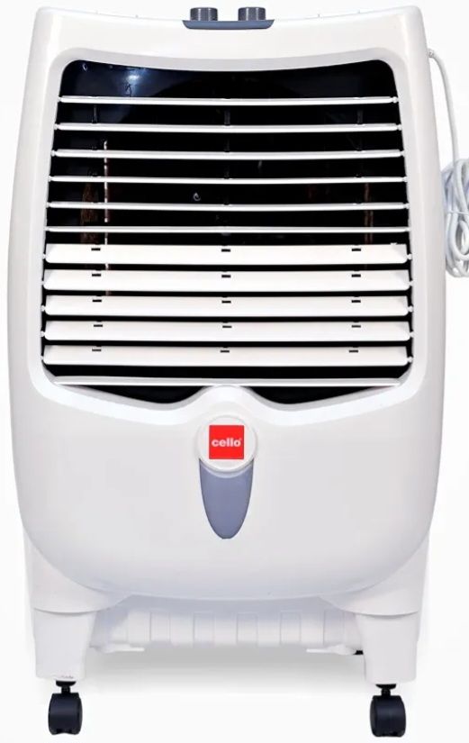 CELLO Gem 35 Litres Heavy Duty Vertical Commercial Air Cooler | High-Density Honeycomb Cooling Pads, Auto-Fill Water Technology, Powerful Air Flow | Long Life Air Cooler For Office & Personal Use (37% coupon discount )