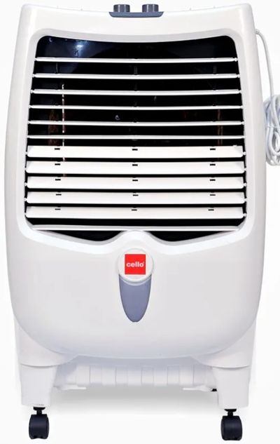 CELLO Gem 35 Litres Heavy Duty Vertical Commercial Air Cooler | High-Density Honeycomb Cooling Pads, Auto-Fill Water Technology, Powerful Air Flow | Long Life Air Cooler For Office & Personal Use (37% coupon discount )