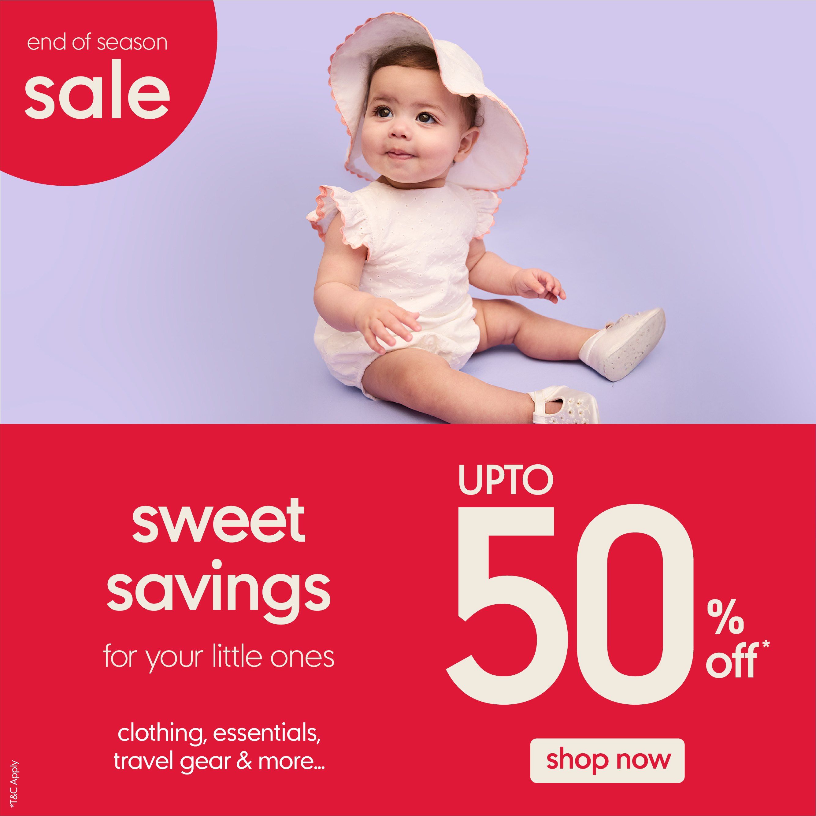 Mothercare End of Season Sale | Up to 50% Off on Baby Essentials & More