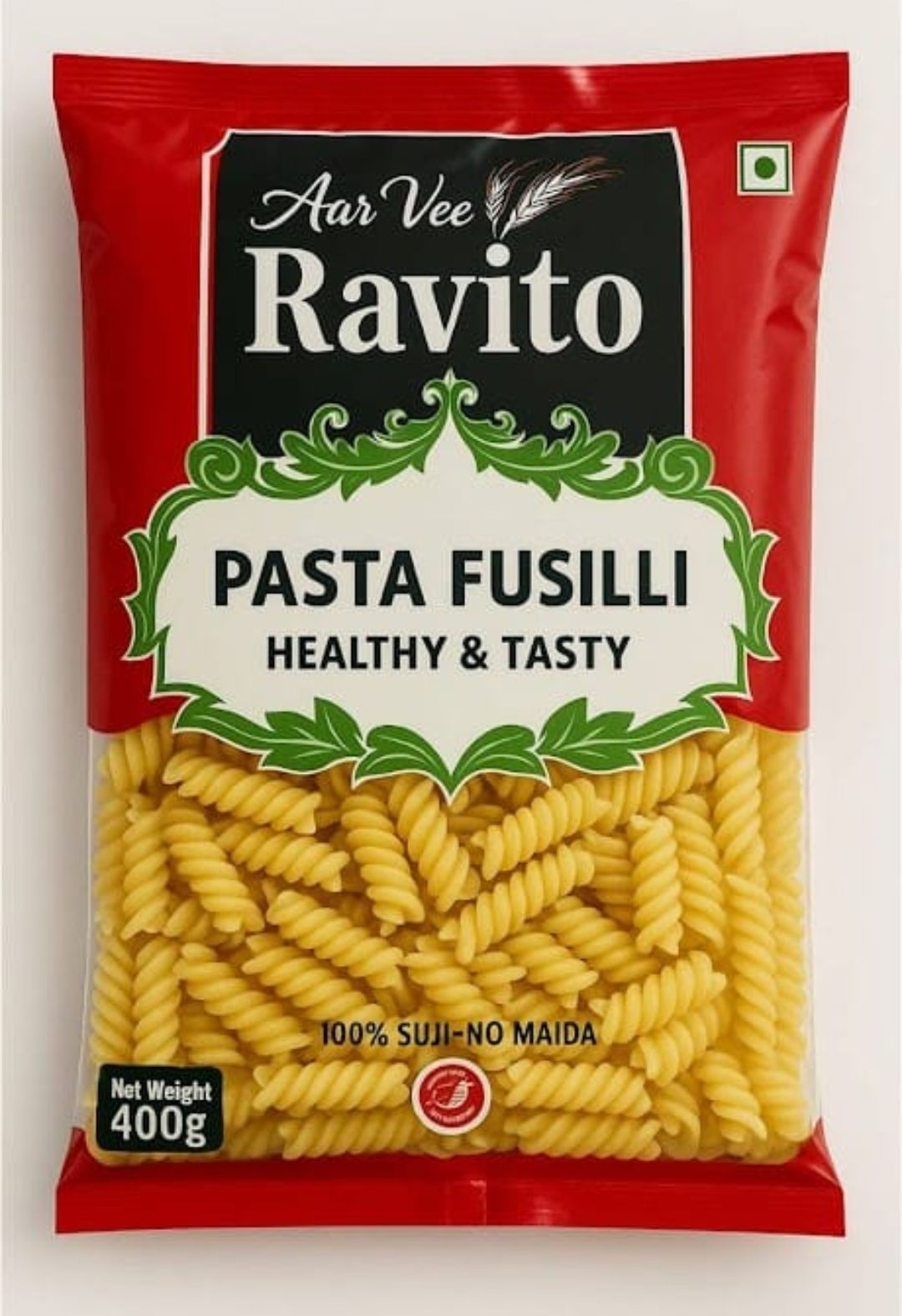 Aarvee ravito fusilli pasta 400 gm