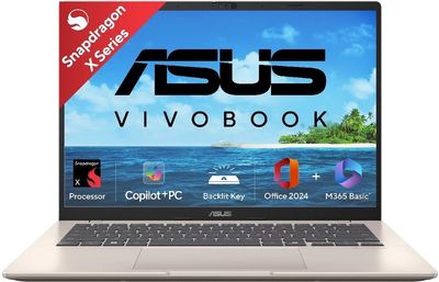 ASUS Vivobook 14 (2025) with Office 2024 + M365 Basic*, Backlit Keyboard