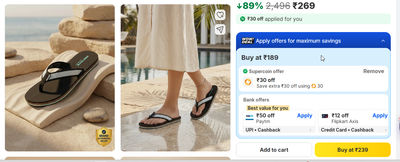 Red Tape Women Flip Flops under 89% off