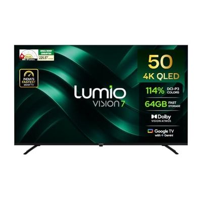 Lumio Vision 7 II 2026 139 cm (50 inches) 4K Ultra-HD Smart QLED Google TV FTW2-ADSK