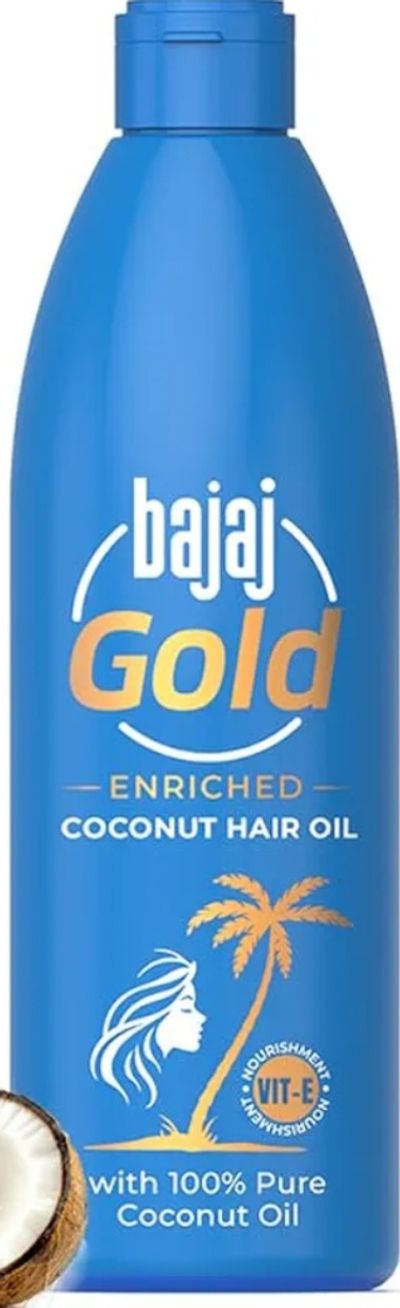 Bajaj Gold Coconut Hair Oil, Enriched With Vitamin E, 500ml (2%coupon off)