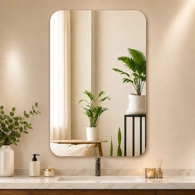LUPPRA 12 × 18 in Frameless Wall Mirror Bathroom Mirror (Rectangl...more