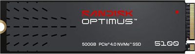 SANDISK Optimus™ 5100 NVMe™ SSD, 500GB, Upto 6600MB/s R, 5600MB/s W, 5Y Warranty,