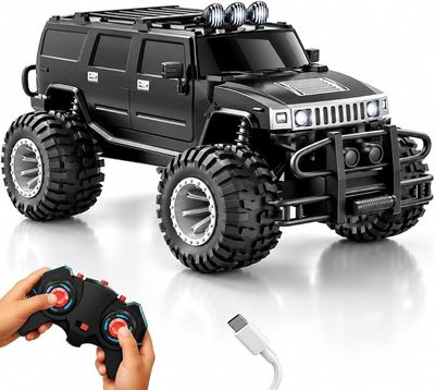 Rechargeable Beast Off Roader Remote Control Car Toy for Kids, 2.4GHz High-Speed Monster Truck SUV, LED Headlights