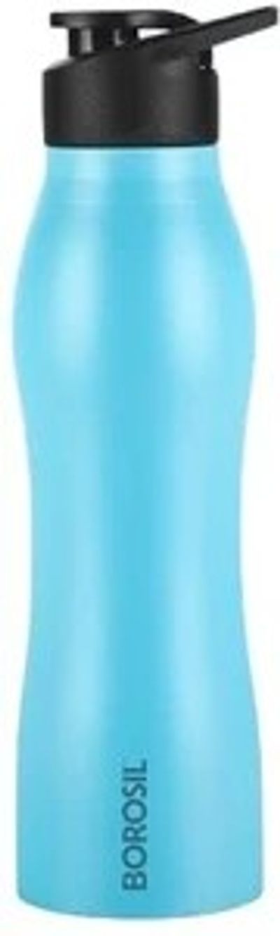 BOROSIL 950ml Grip Go Steel Water Bottle, Single Wall, Leakproof,...more