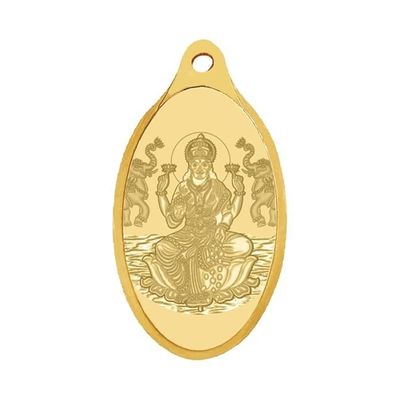 WHP Jewellers 24kt (999) 1.5 gram Goddess Lakshmi Yellow Gold Lakshmi Pendant WHPLK1.5_N