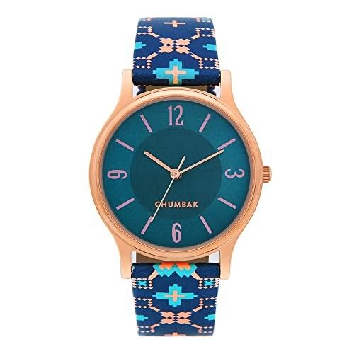 TEAL BY CHUMBAK Round Dial Analog Hand Watch for Women, Gifts for Women/Girls/Ladies, Stylish Fashion Watch for Casual/Work