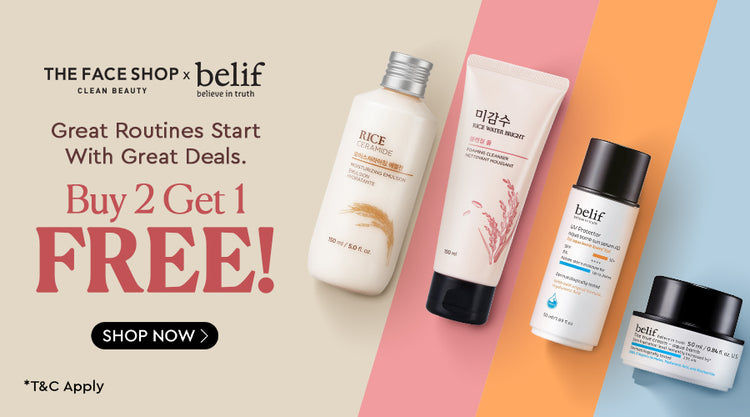 The Face Shop x belif - Buy 2 Get 1 Free