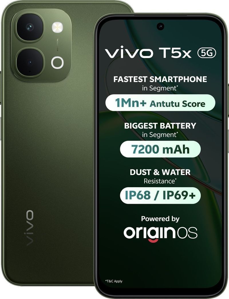 vivo T5x 5G (Cosmic Green, 128 GB) (8 GB RAM)