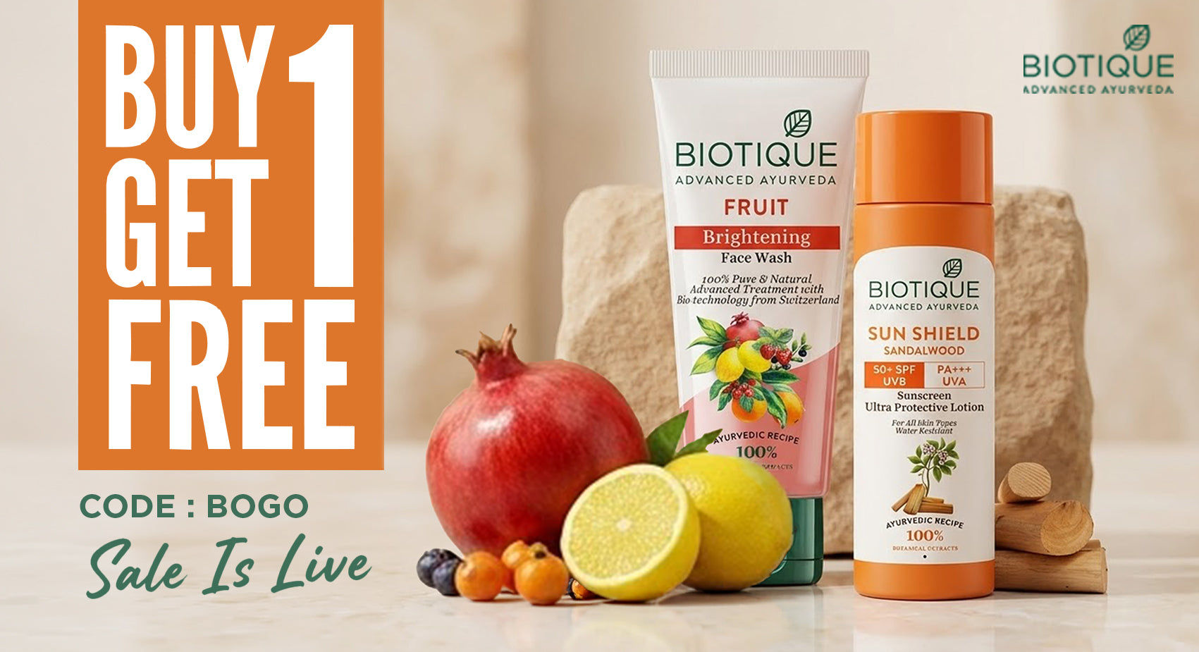 Biotique Buy 1 Get 1 Free Sale