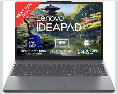 Lenovo IdeaPad Slim 3, Intel Core Ultra 5 322, Next-Gen AI PC, 16GB RAM, 512GB SSD, Windows 11 Laptop