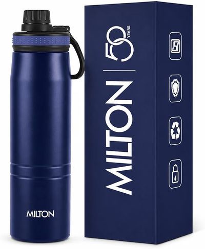 Milton Sparkle 600 Thermosteel Water Bottle with Easy Sip Cap and Handle, 620 ml