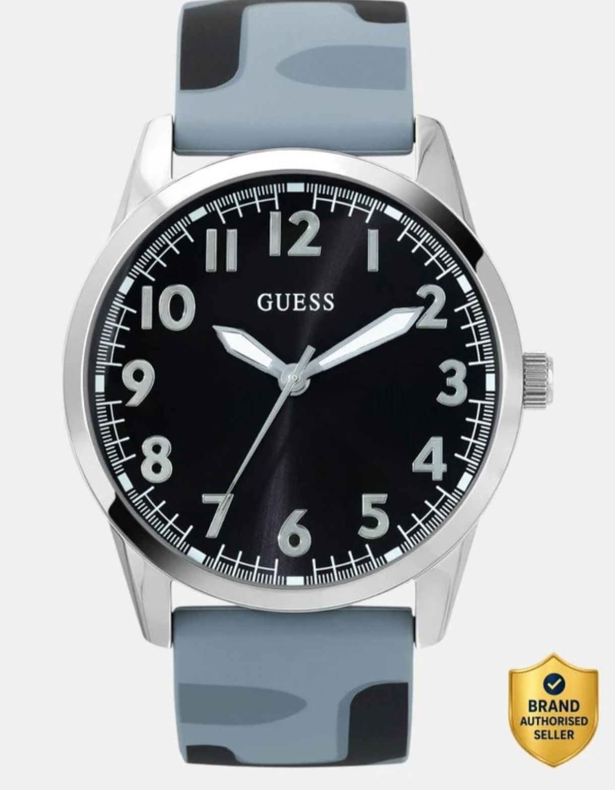 GUESS Black Dial Analog Watch - For Men U1324G3M