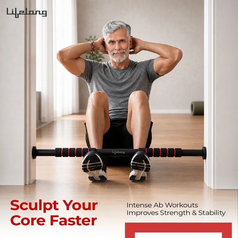 Lifelong Adjustable Pull-Up Bar For Home Gym | Best For Kids, Men...more