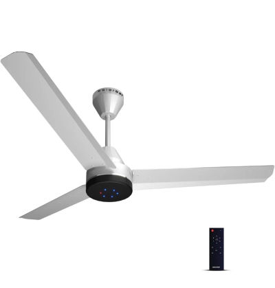 Colorbot Stella BLDC Ceiling Fans 1200mm | BEE 5 Star Rated Power Saver | AeroQuiet+ Technology | 370 RPM | Remote Control (Boost, Timer, LED, Reverse Mode) | 4 Years Warranty (Arctic White)