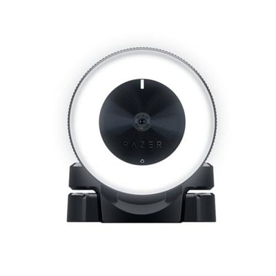 Razer Kiyo Streaming Webcam: 1080p 30 FPS / 720p 60 FPS - Ring Light w/Adjustable Brightness - Built-in Microphone - Advanced Autofocus, Black - RZ19-02320100-R3M1, 3 x Optical Zoom