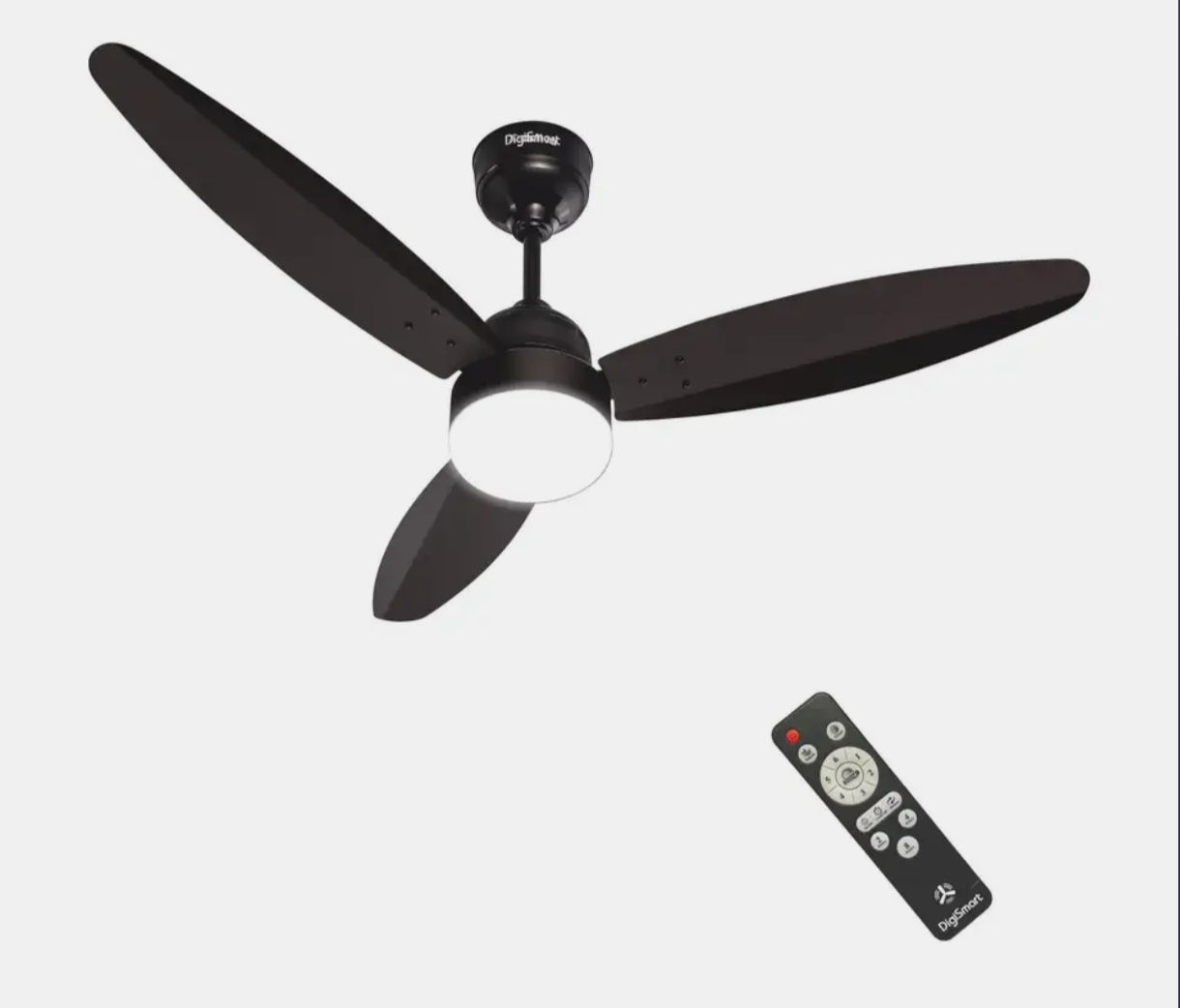 DIGISMART Autum Mark-1 | BLDC Motor | LED Light | Energy Saving with 5 Year Warranty BLDC Motor with Remote 1200 mm Ceiling Fan (5 Star | Smoke Brown | Pack of 1)