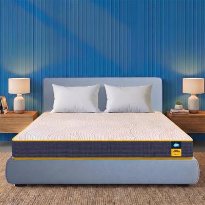 Centuary Mattresses Sleepables | 5-Inch Queen Size Dual Comfort Hard and Soft Reversible Roll Pack High Resilience (HR) Foam Mattress (75x60x5)