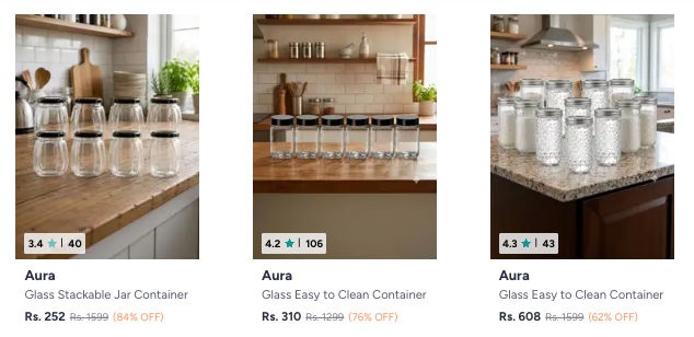 Myntra | Upto 85% Off on Makeup organisers, Water Bottles, Storage, Cups & Mugs