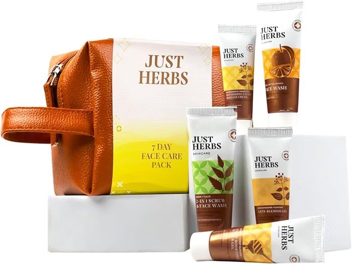 Just Herbs 7 Days Face Care Pack Skincare Essentials Combo