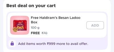 Blinkit Free laddu offer