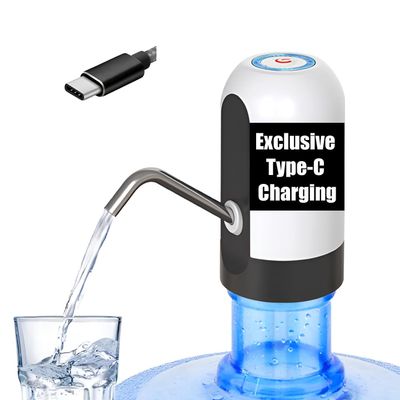 MoCoTech MZ Automatic Wireless Water Can Dispenser Pump for 20 Litre Bottle, Type-C Rechargeable, Low Noise, Easy Installation, Food-Grade Silicon Tube, Efficient Dispensing for Home, Office & Outdoor