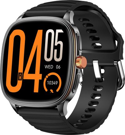 Ai+ NovaWatch Active 9mm Slim, 1.73" AMOLED Display, BT Calling, IP68 Smartwatch (Classic Black Strap, Free Size)