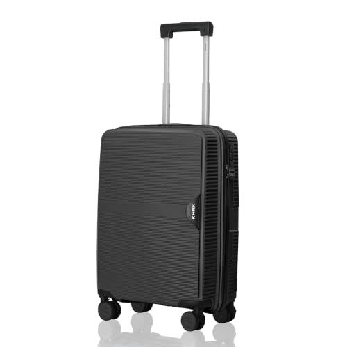 HRX Parabola Cabin Size Haileys Black Polypropylene Hard Shell Suitcase