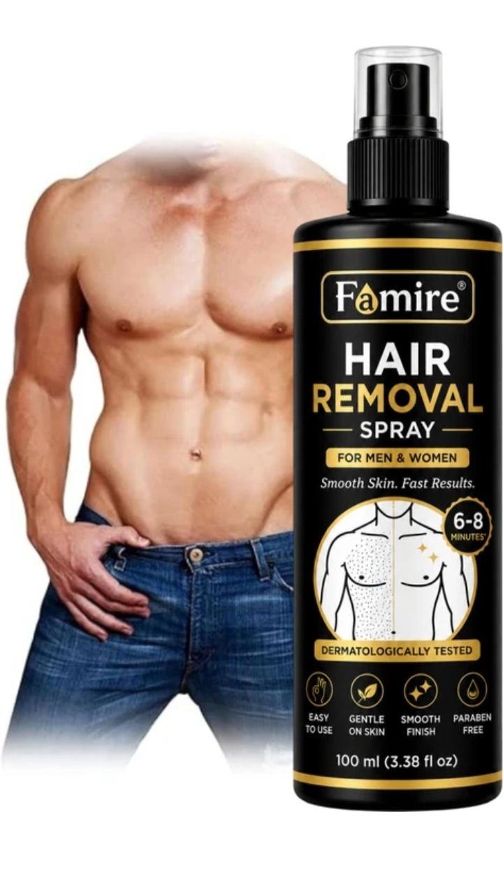 Famire Hair Removal Spray for Body | Quick Hair Removal | Suitable for Men & Women Spray (100 ml)