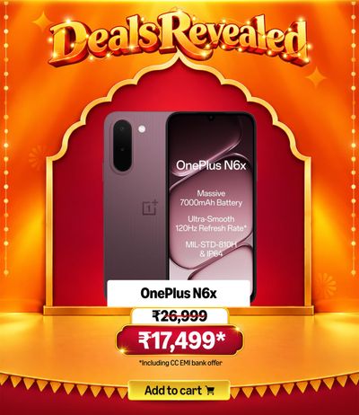 OnePlus N6x | 4GB+64GB | Burgundy Red | 7000mAh Battery | Power for Days | 36-Months Smoothness