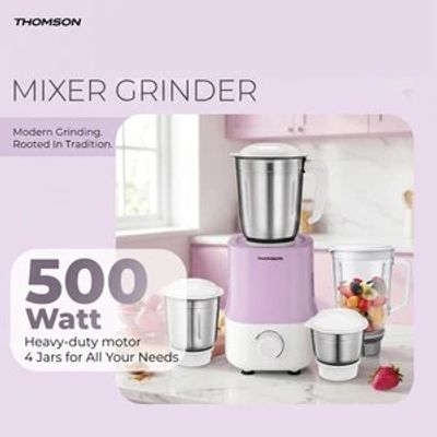 Thomson FreshMix 500 W Mixer Grinder (FreshMix | 4 Jars | Pearl W...more