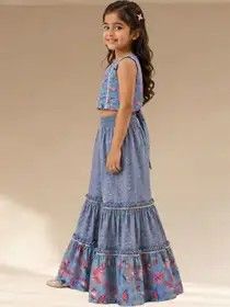 LIL DRAMA Girls Printed Tops & Clothing Sets - Upto 84% OFF Starting from ₹372
