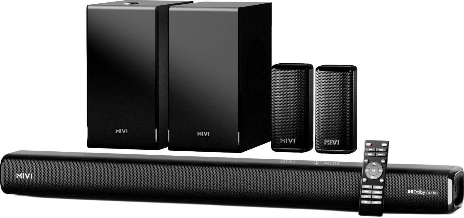 Mivi Fort Sonic 900 Soundbar, Dual Subwoofers, Dolby Audio