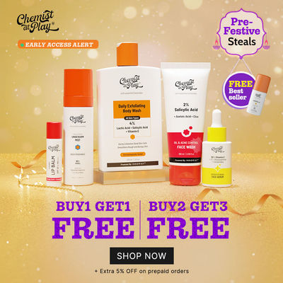 Chemist at Play Pre-Festive Sale | B1G1 Free | B2G3 Free + Free Underarm Roll On
