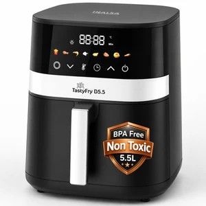 Inalsa Tasty Fry D5.5 ,1400W,Air Crisp Technology,Air fry,Bake,Ro...more