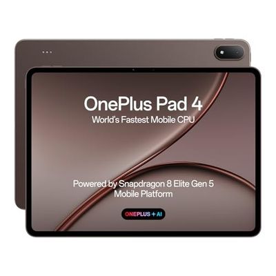 OnePlus, Pad 4, 13.2 inch (33.53 CM), LCD, 8GB RAM, 256GB ROM, WiFi, 8 Speakers, Snapdragon 8 Elite Gen 5, Dune Glow, AI Enabled