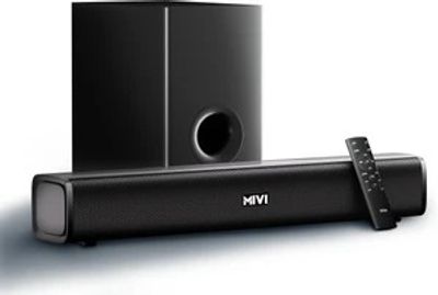 Mivi Fort Sonic 150 Soundbar, 2.1 Channel, Multi-Input & EQ Modes...more