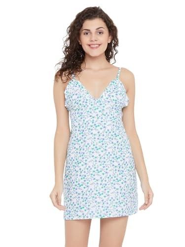 Clovia Women Cotton Nighty- Floral, Short